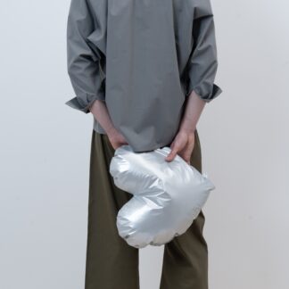 Silver Heart Cushion