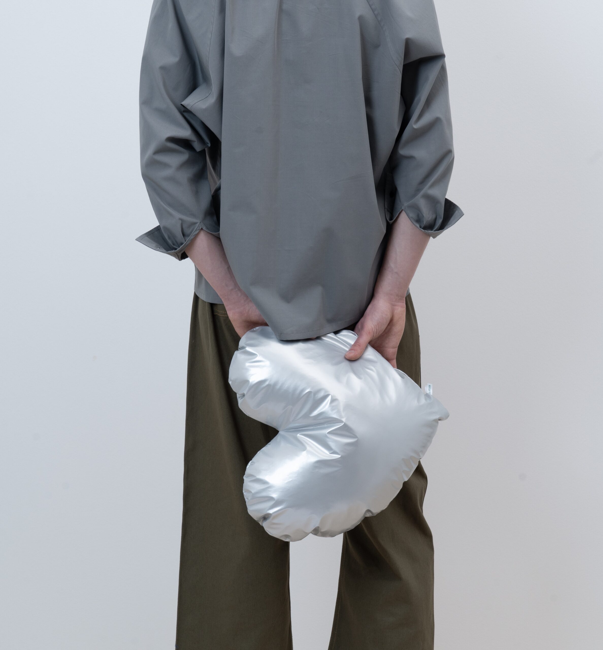 Silver Heart Cushion